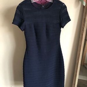 Adrianna Papell LIKE NEW Navy Bandage Dress, Sz 2